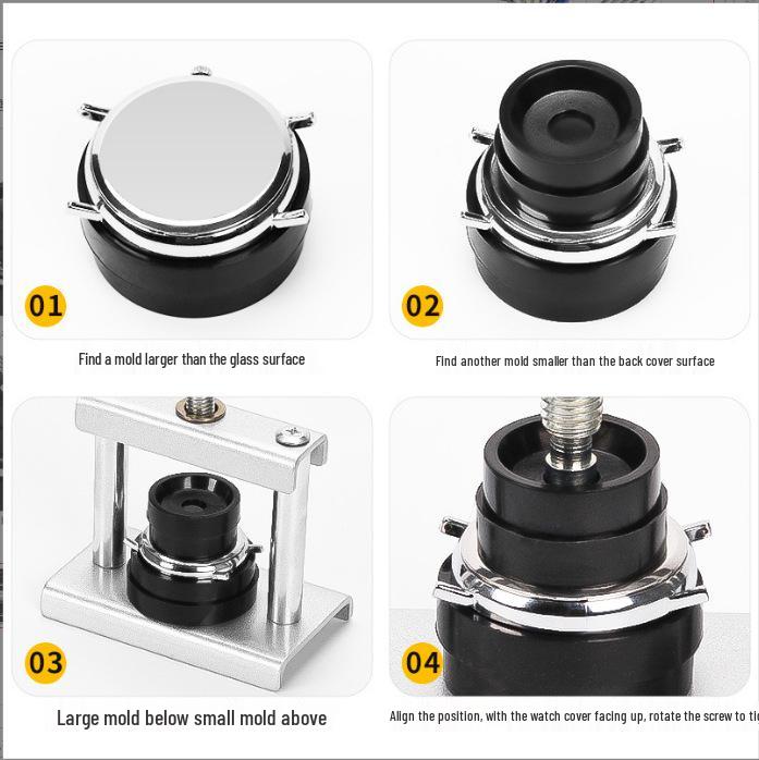 Watch Battery Replacement & Back Cover Press Tool - Hand Tools for Quartz & Mechanical Watches