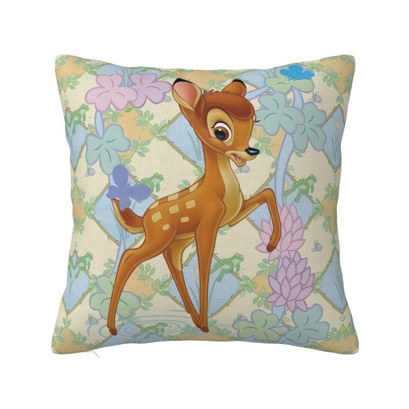 Custom Disney Film Bambi Cartoon Luxury Pillow Cover Living Room Decoration Anime Deer Cute Car Cushion