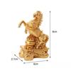 Golden Horse Statue - Resin Material Indoor/Outdoor Decor, Exquisite Design Suitable for Home, Office & Holiday New Year Display