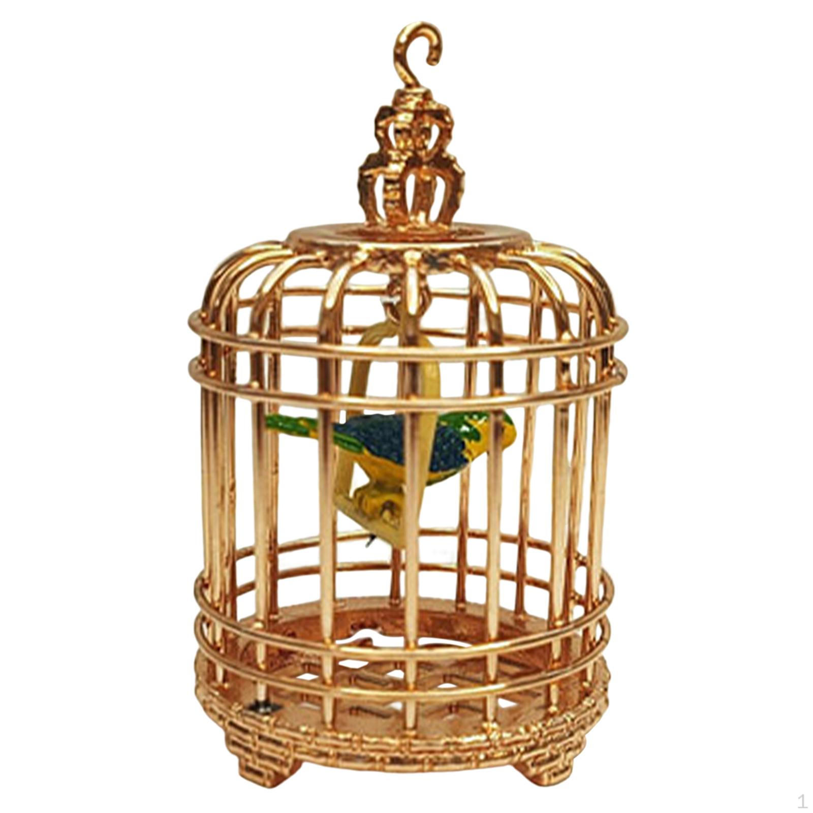 

Декор ручной работы, миниатюрная модель из сплава с птицей и крючком для подвешивания :12 Игрушечных Украшений для Кукольного Домика золотой