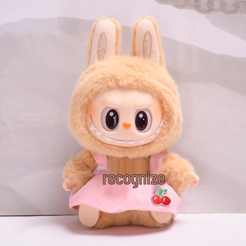 

Виниловый бокс-сюрприз Лабубу второго поколения: Милый детский юбочный костюм Pink Cherry Dress