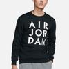 Jordan Alphabet Print Crew Neck Sweatshirt Men Tops Black CK1355-010