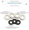 Nickel-Plated Carbon Steel Flat Washer, Blackened & Thickened, Sizes: M2, M2.5, M3, M4, M5