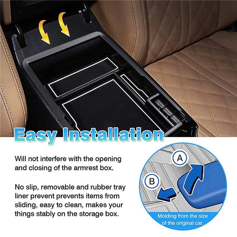 A16P-2X Car ert Front Center Storage Box Console Organizer Tray Box For KIA Sorento MQ4