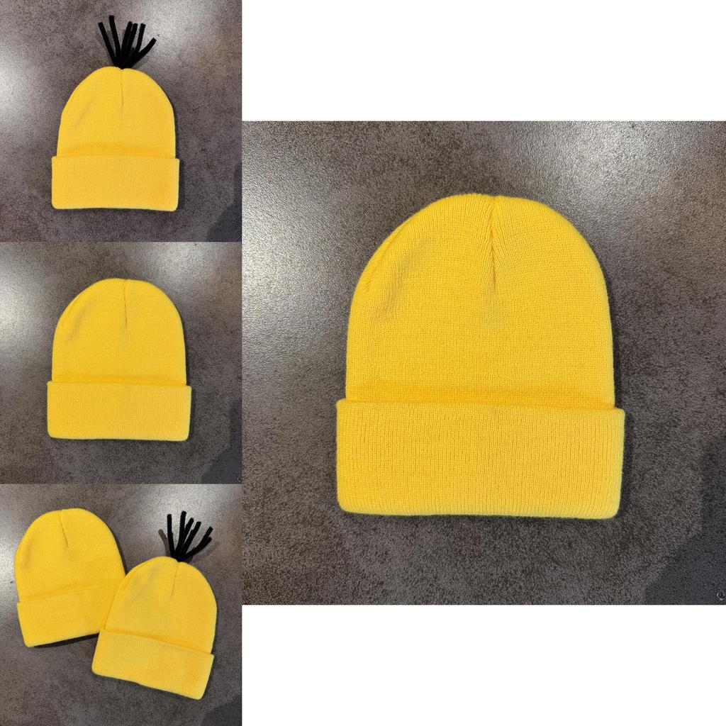 Minions Cartoon Knit Beanie Hat For Winter Warmth And Streetwear Fashion