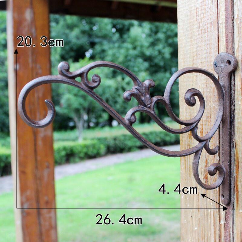 Retro Cast Iron Bird Wall Hooks & Hangers for Baskets & Lanterns
