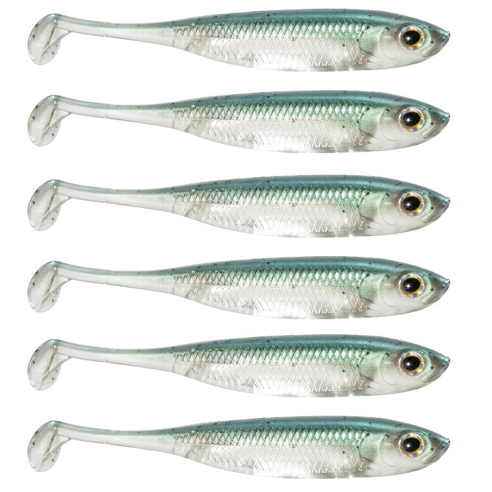 

5 шт. 10 см Рибальські м які приманки Силіконові плаваючі приманки Міноу Нові приманки Міноу Риболовля