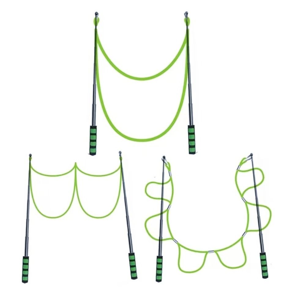 Double Rod Bubble Machine Sticks Big Size Bubble Rope Set Outdoor Bubble Wand  Kids Toy