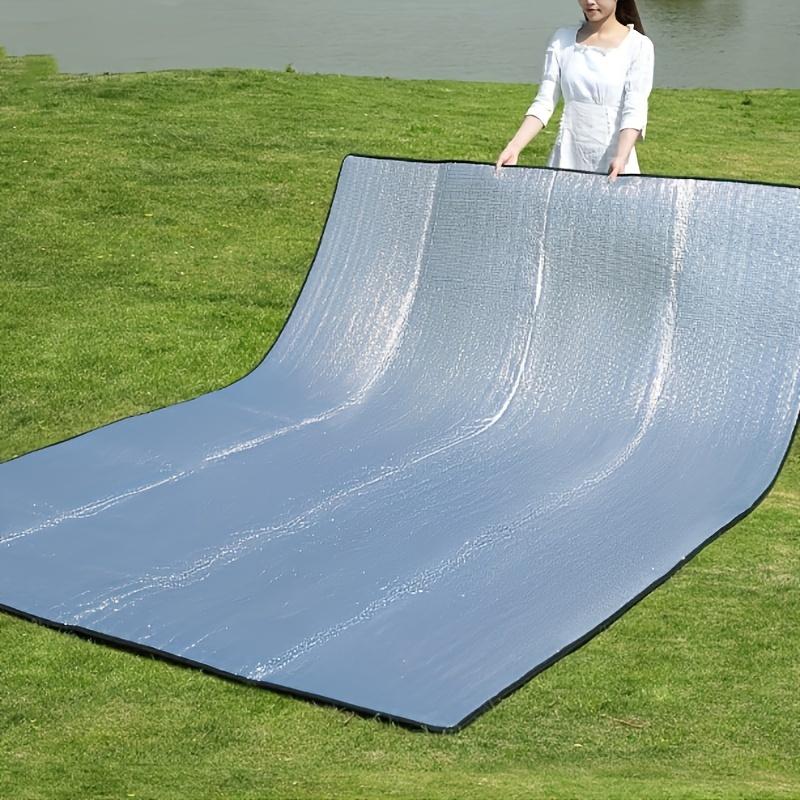 1pc Portable high-quality aluminum foil outdoor picnic camping mat, beach mat, outdoor multi person picnic mat, home picnic mat 200cm*200cm