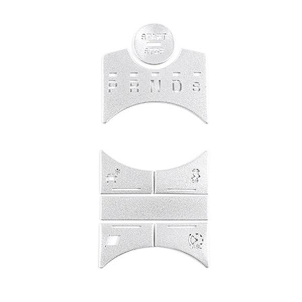 Jaguar XF Gear Shift Button Cover Stickers (7-Piece Set)