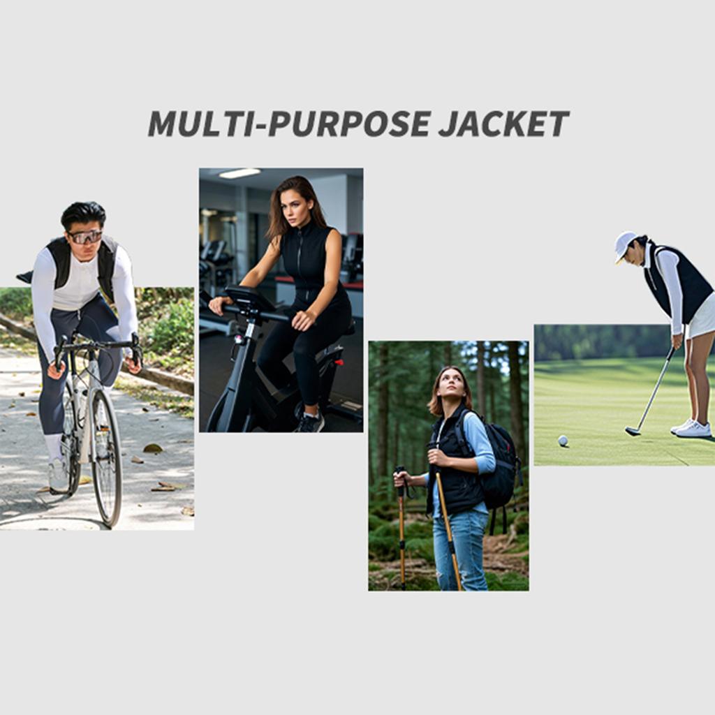 Reflective Cycling Vest with Chest Pocket Windproof Gilet for Running Hiking Biking Yellow EU Size S