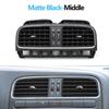 For VW Polo 2011-2018 Car Front Dashboard Matte Black Central Air Vent Left Right AC Vent Grille Assembly 6R0819703 6R0819704