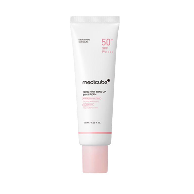 Medicube PDRN Pink Tone-Up Sunscreen SPF50+ PA++++ Brightening UV Protection Sun Cream 50ml 1