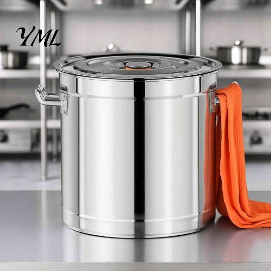 High Efficiency Heat Transfer Pot Stainless Steel Soup Pot, with Lid And Handle, Stockpot, Versatile Home Chef Kettle Uniform Conduction for Catering