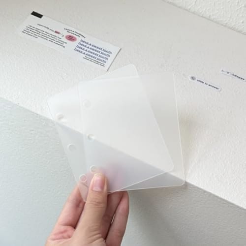 Wyazziv3 Contrast Card Case, Mini Binder Storage, Multifunctional Refills, Cute Design, Collection Organizer, Photo Storage Case (Light Green)