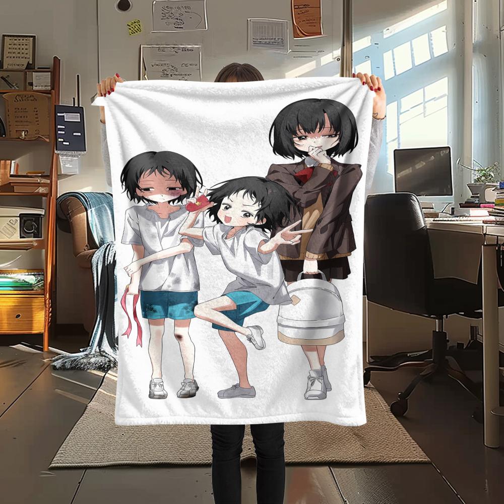 1PC Takopi's Original Sin Print Flannel Blanket, High quality All Seasons, Home Decor, Warmth and Comfort, Perfect for Christmas Gifts