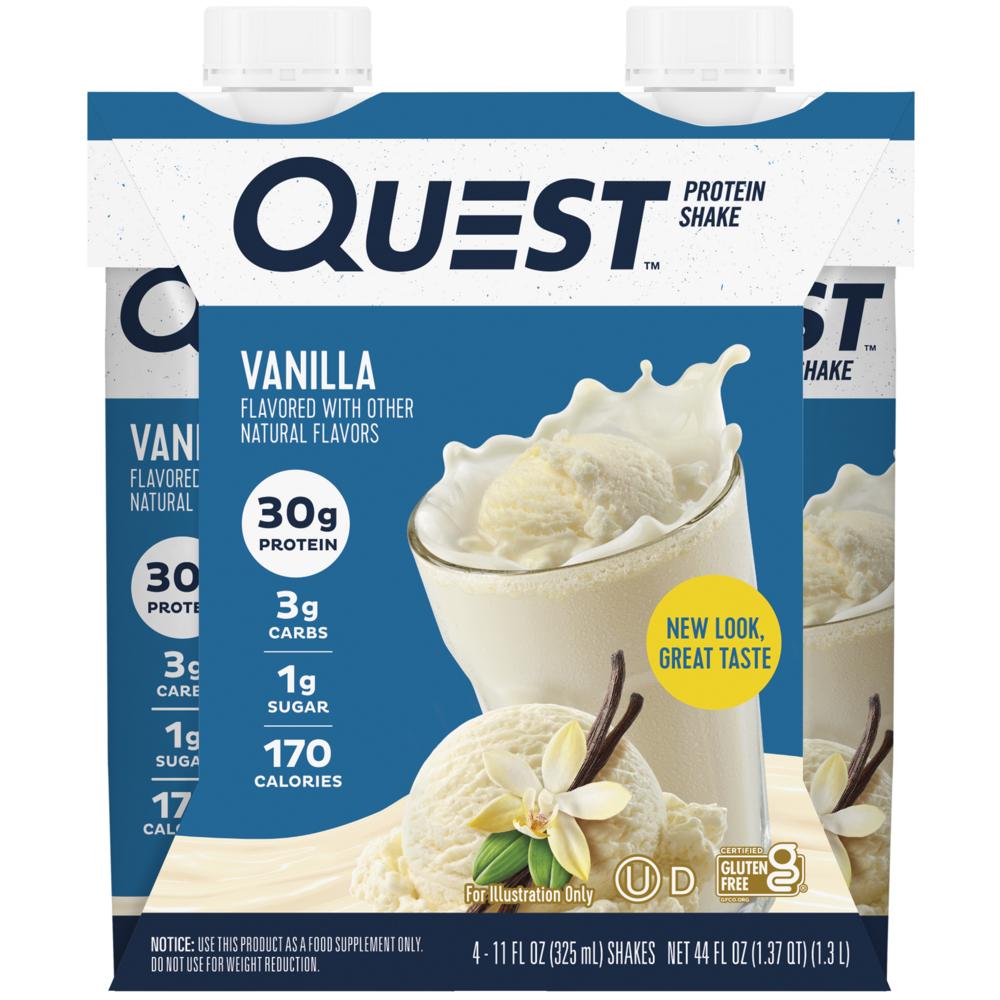 Quest Nutrition Protein Shake Vanilla 325ml 1 pcs Ingredients: may be subject to change at the manufacturer’s discretion. | 325ml 1 pcs