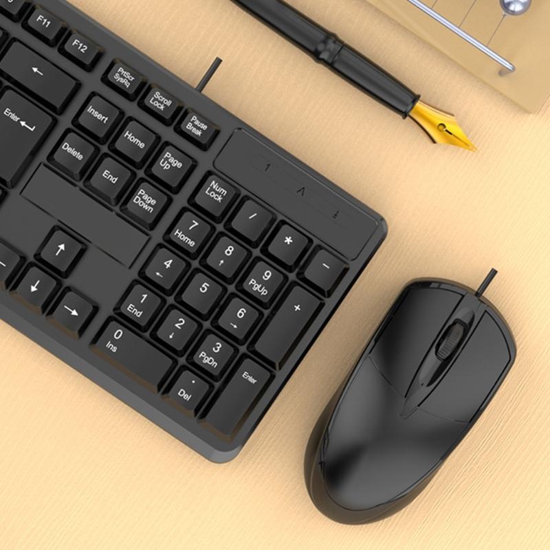 Ergonomic K15 USB Computer Keyboard Plug And Play For PC Laptop Typing Comfort And Long Use ABS Build