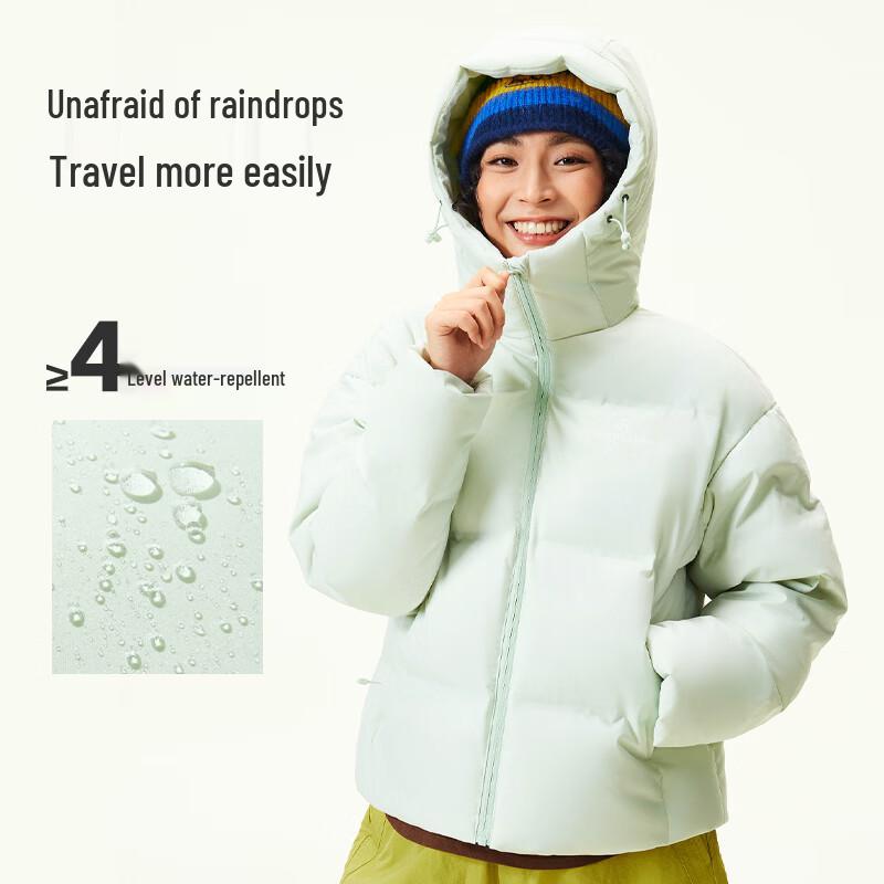 Camel Huangshan Co-branded Women's Lightweight Hooded Down Jacket