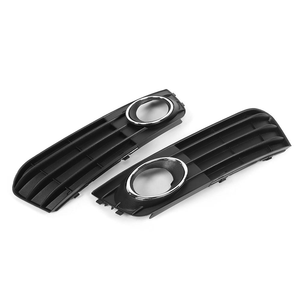 Pair of Fog Lamp Grill Left +Right Car Light Grille Cover 8KD807681 Fit for A4 B8 0912