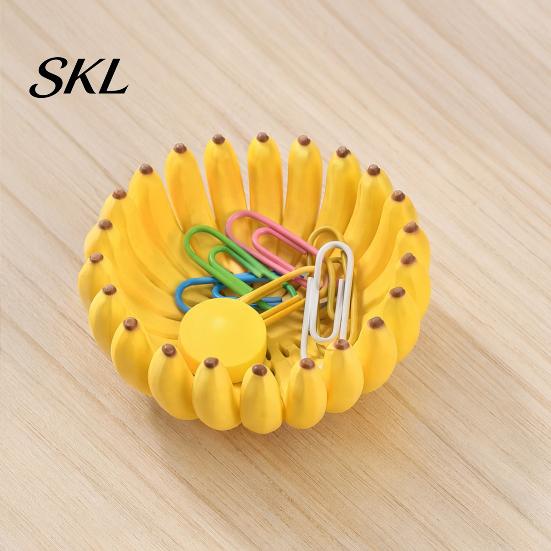 Fröhliches Küchenaccessoire 3D-gedruckte bananenförmige Aufbewahrungsschale, Bananen-Fruchtschalenhalter, Modern für dekoratives Tablett Küche, Esstisch