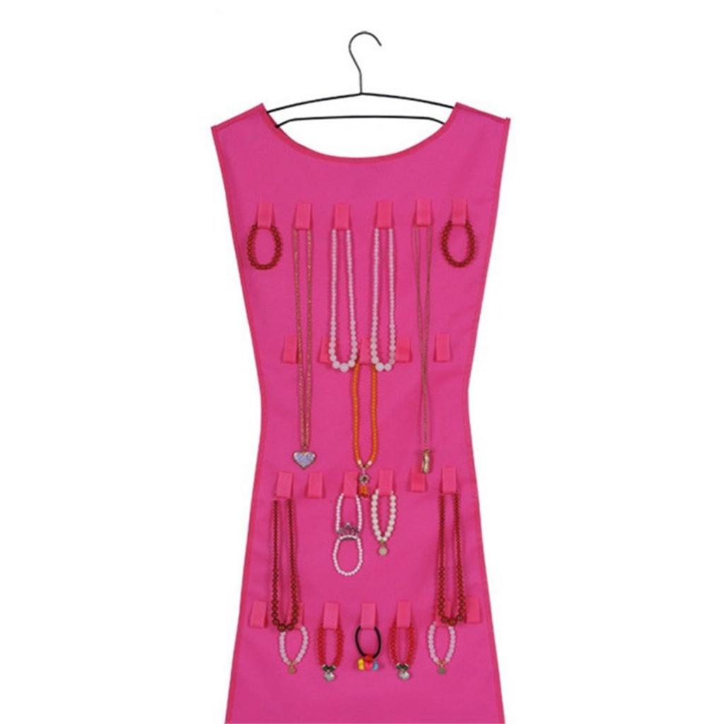 Large Jewelry Hanging Storage Bag Double Sided Jewelry Organizer Holder Foldable Necklace Bracelet Earring Rings Pouch