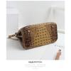 Commercio estero nuova borsa in pelle atmosferica platino borsa a mano con motivo a spina di coccodrillo borsa a spalla singola crossbody alla moda borsa grande da donna