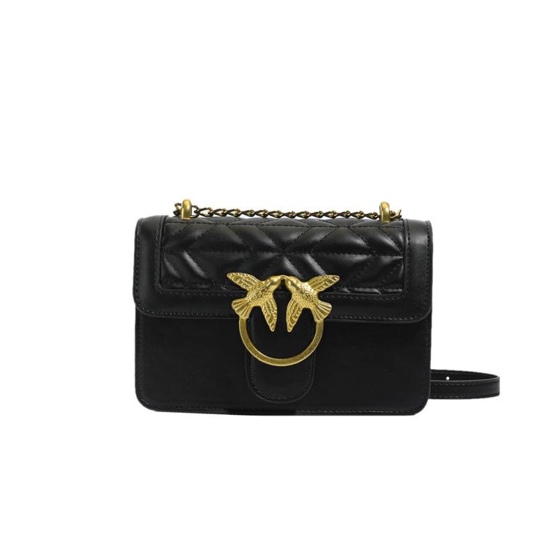 Women's Swallow Oblique Span Bag Versatile Lightweight Chain Small Square Bag Trendy New Shoulder Bag Small Fragrant Women's Bag