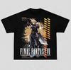 FINAL FANTASY VII Cloud Strife T-shirt Imprimé Vêtements pour Hommes Été 2026 Nouveau T-shirt à Manches Courtes en Coton Haute Qualité