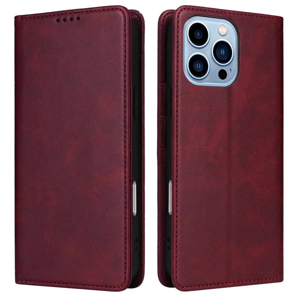 For iPhone 13 Pro Max Leather Case RFID Blocking Wallet Magnetic Closing Cover