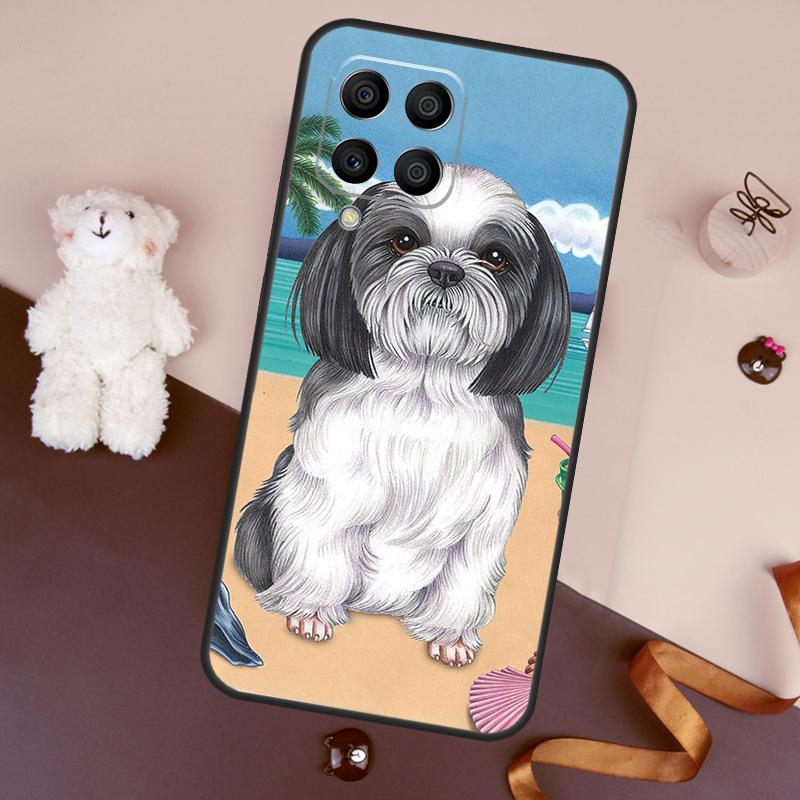 Cartoon Shih Tzu Dog Case For Samsung Galaxy M36 M55 M35 M15 M56 M16 M54 M14 M34 M31 M11 M13 M53 M12 M32 M52 M06