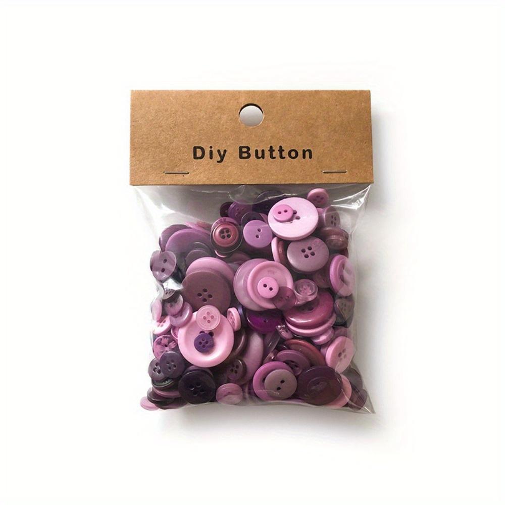 1Box Mixed Size & Color Resin Buttons for Sewing, Scrapbooking, DIY Crafts - Assorted Styles, Durable & Lightweight for Clothing