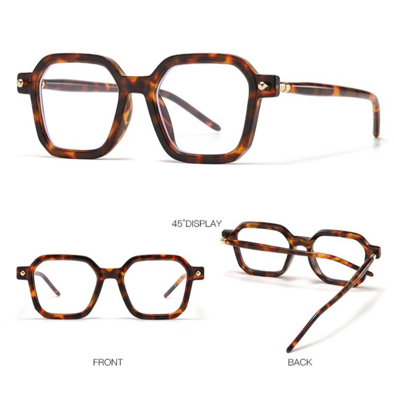 Stylish Square-frame Sunglasses for Men and Women, Casual Blue Light Blocking Glasses, Versatile Sun Protection Sunglasses