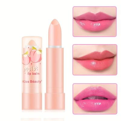 Transparent Jelly Lip Gloss Moisturizing Lipstick with Peach Flavor