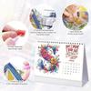 DIY Diamond Painting Calendar 2026, Desktop Calendar for Home Office, Cartoon Diamond Painting Art Kit Gift for Kids Adults