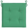 Garden Chair Cushion Set 4 Pieces Green 40x40x4 Cm Oxford Fabric