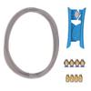 2m PTFE Tube Kit Replacement For Bambulab 3D Printer With Tube Cutters 4 M6 4 M10 Pneumatic Fittings for 1.75MM Filament