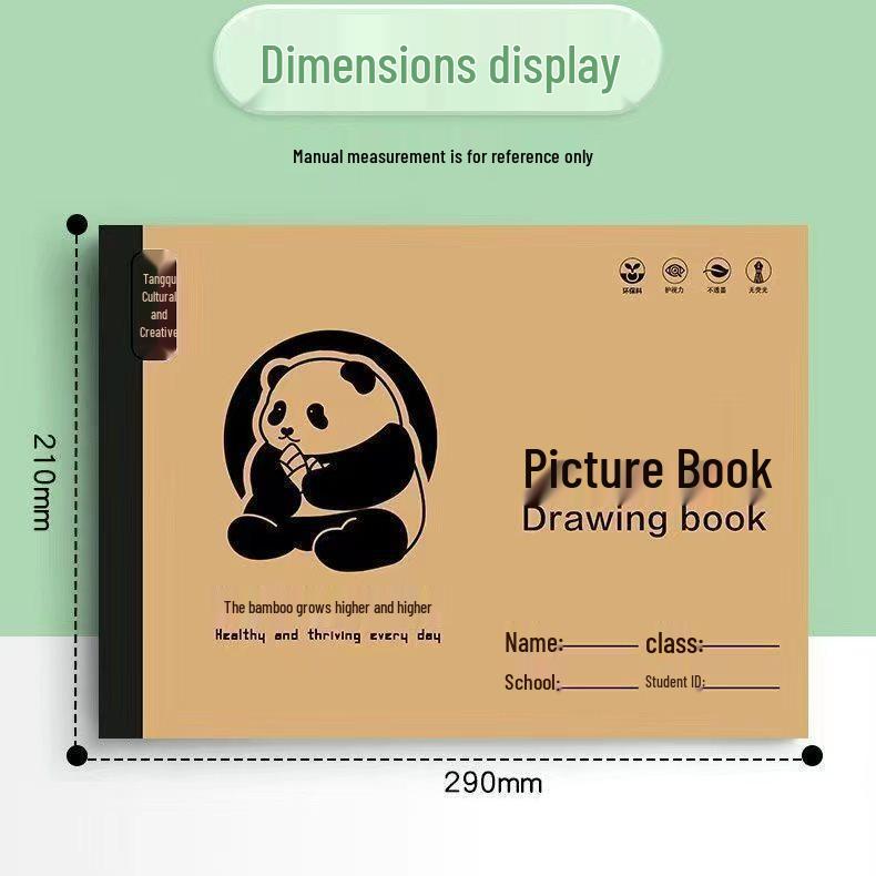 Children's A4 Blank Sketchbook for Beginners - Ideal for Drawing and Painting in Kindergarten and Elementary School Art Classes