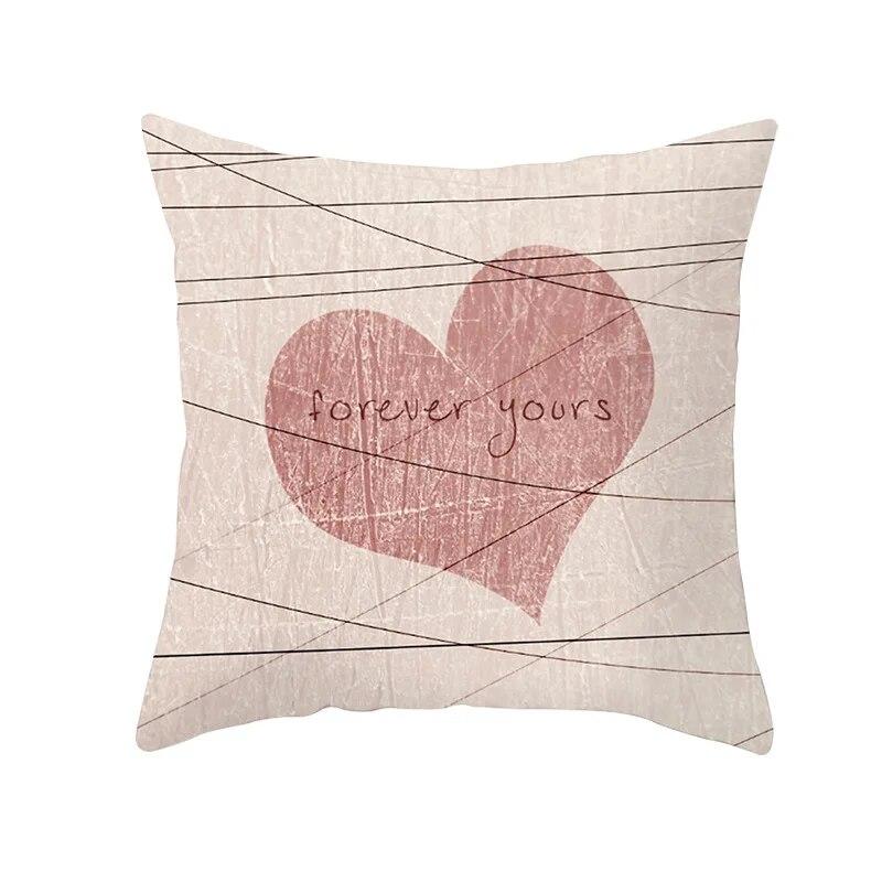 Happy Valentines Day LOVE Heart Față de pernă pentru cuplu Husă de pernă pentru canapea Husă de pernă pentru pat Husă de pernă Decor acasă Husă de pernă pentru mașină