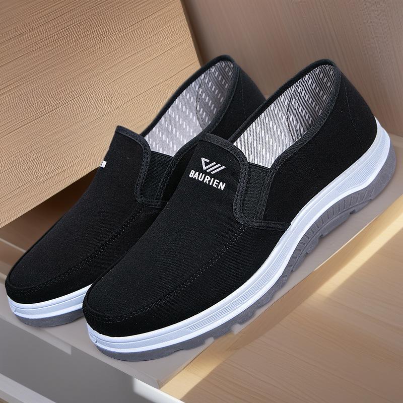 Men s Cloth Shoes Single Slip-On Breathable Anti-Slip Casual Shoes for Middle-Aged And Elderly Spring New Arrival 39