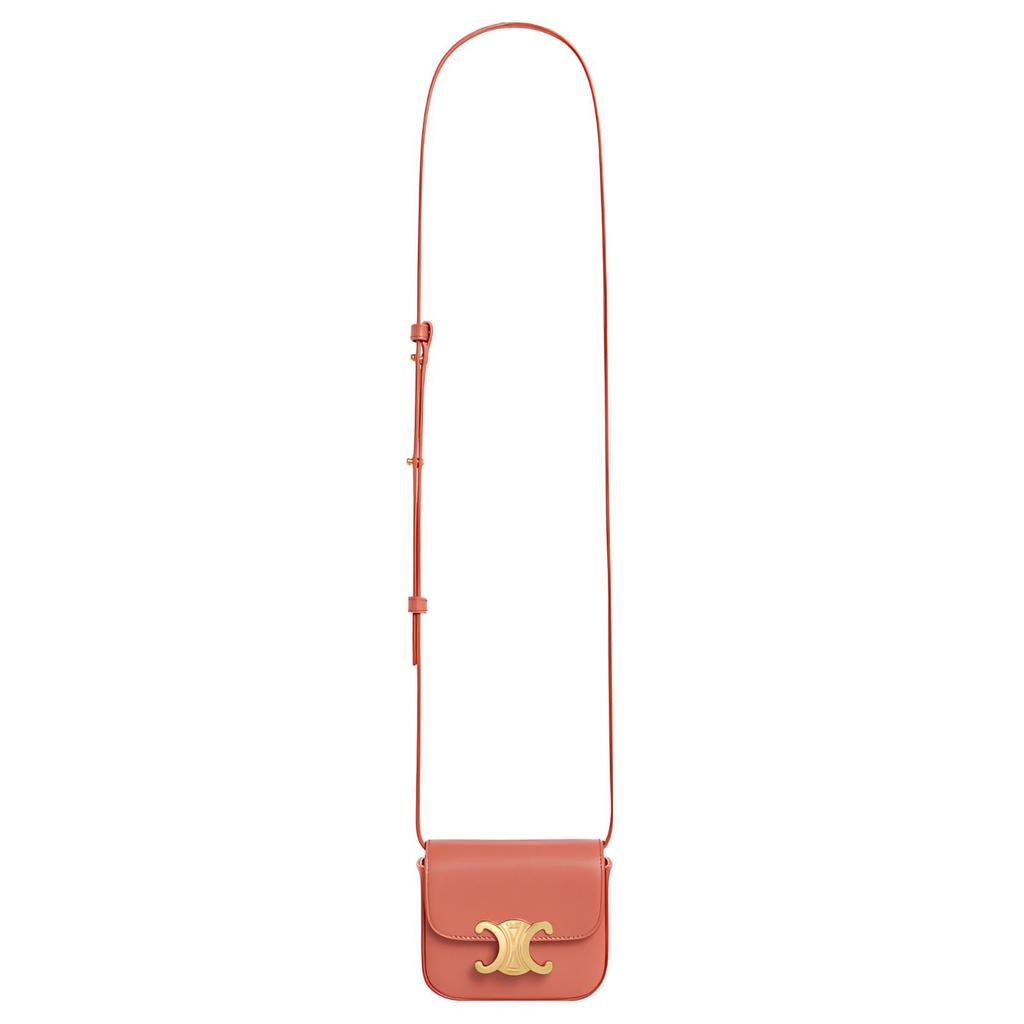 Celine Claude Cow Leather Shoulder Bag, Crossbody Bag Mini Women's Terracotta 10I513DPV-18TA