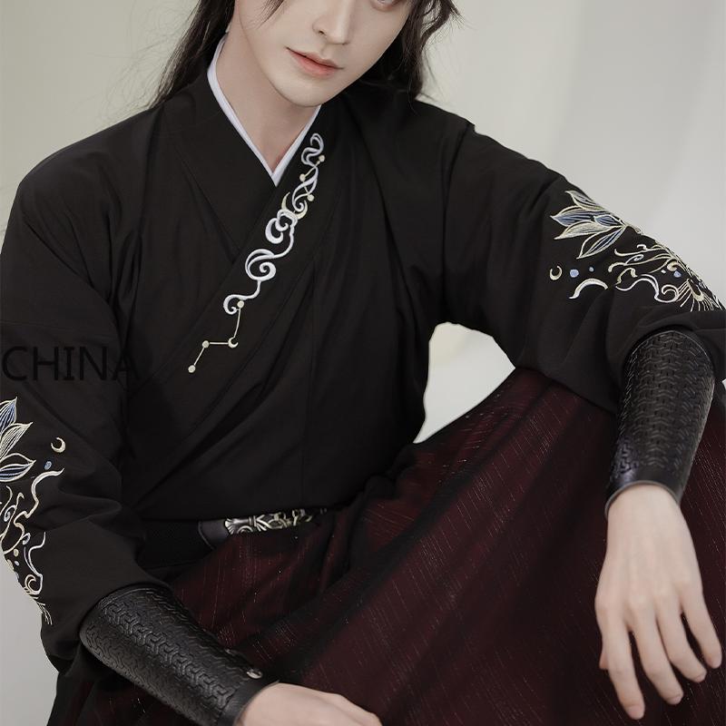 Original Hanfu Spring And Summer Swordsman Handsome Cool Daily Chinese Style Embroidery Suit Chinese Hanfu