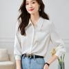 Women Blouses Shirts 2025 Spring Long Sleeve Women Blouse Shirt Turn Down Collar White Chiffon Blouse Shirt Women Tops J829