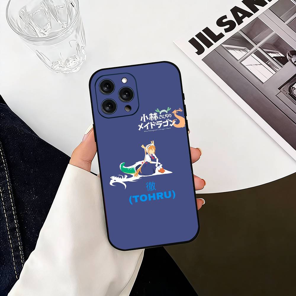 

D-Dragon Maid Tohru Ilulu Phone Case Silicone Soft For IPhone 17 16 15 14 13 12 11 X XR Plus Pro Max Plus iPhone16