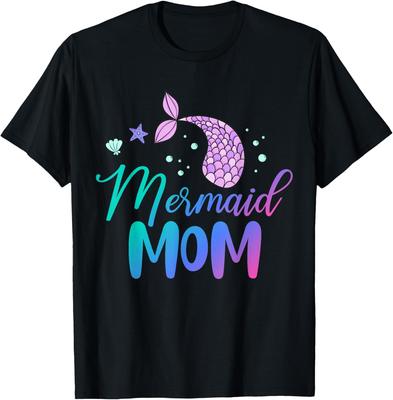 Mermaid Mom Funny Birthday Party T-Shirt