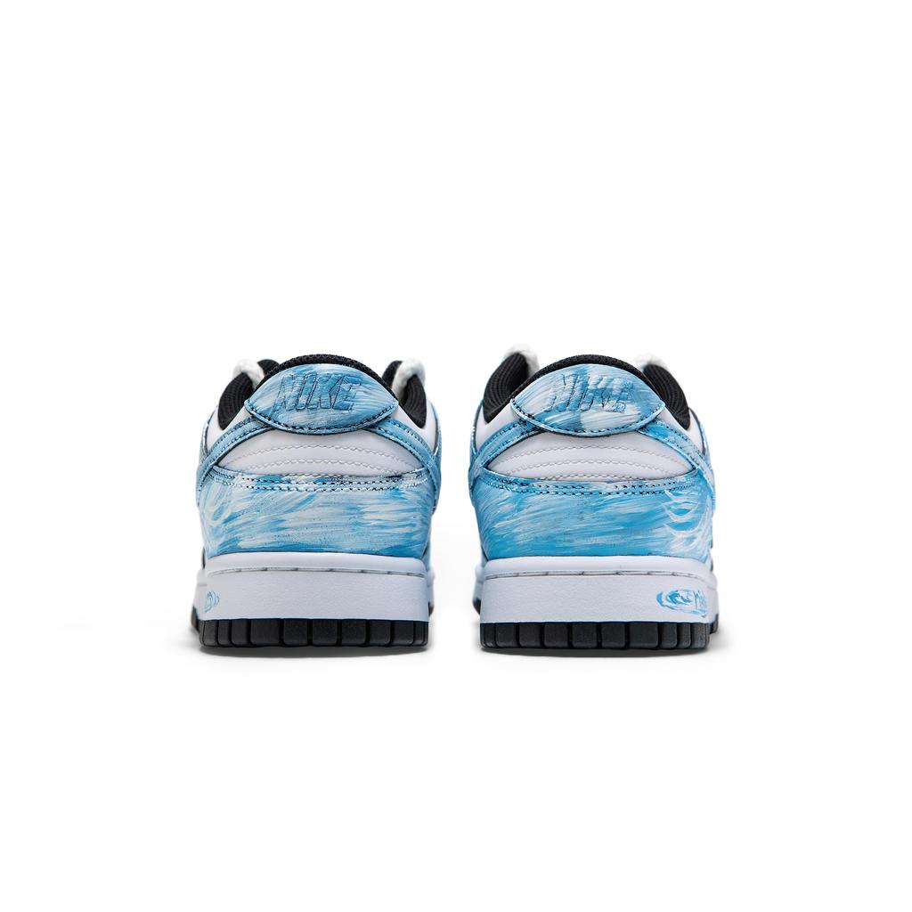 Nike Dunk Slip Resistant Abrasion Resistant Low top Skateboard Shoes Men's White Blue DD1391-100(Team1326-SBOX)