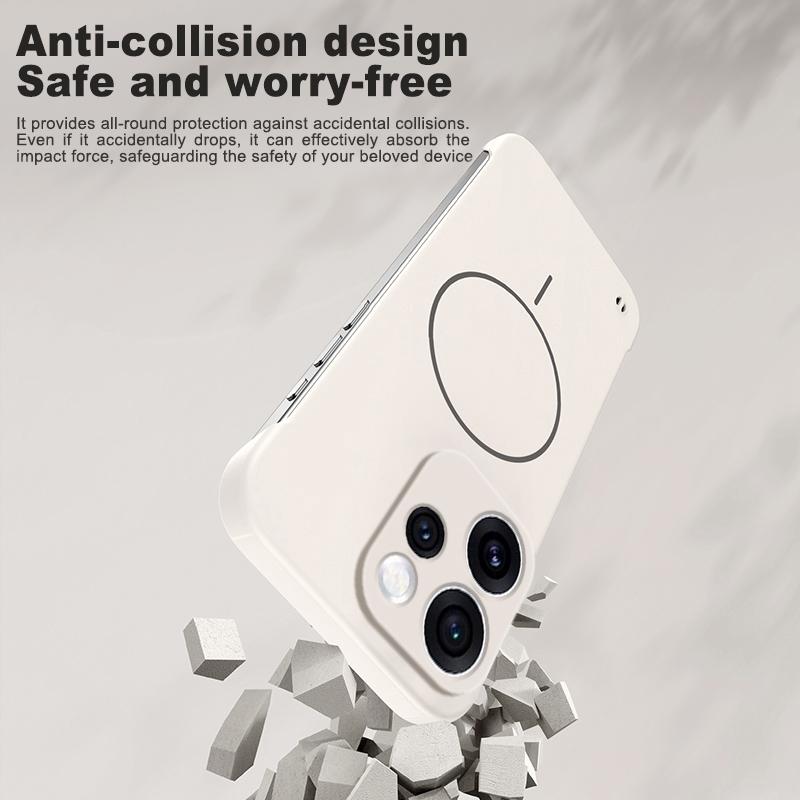 Pro OPPO Reno 15 Pro ultra tenký bezrámový magnetický nárazuvzdorný kryt pro OPPO Reno 15 15Pro MagSafe pevný PC matný zadní kryt
