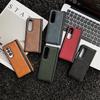 Business Retro Texture Skin-friendly Leather Phone Case For Samsung Galaxy Z Fold 7 6 5 4 3 Full-pack Shockproof Protector Cover