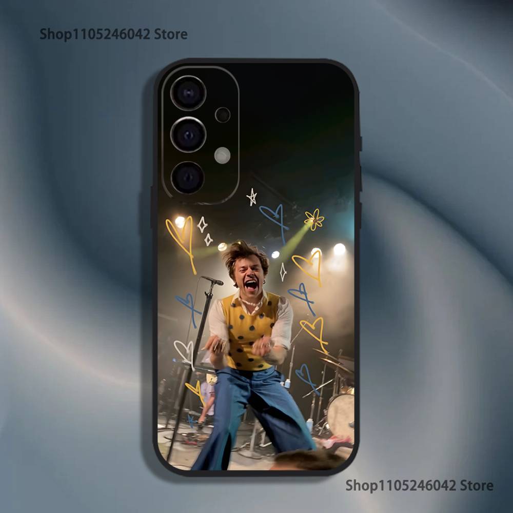 H-HaRRy Music Styles Shockproof Phone Case For Samsung S25,S24,S21,S22,S23,S30,Ultra,S20,Plus,Fe,Lite,5G Black Cover