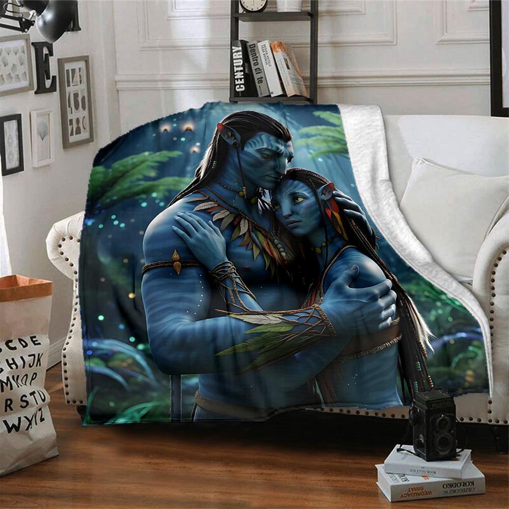 1pc Avatar Frontiers Pandora Flannel Blanket,Ultra Soft Warm Plush Throw for Home Bedroom Bed Sofa Cover Camping Picnic gift Y72411